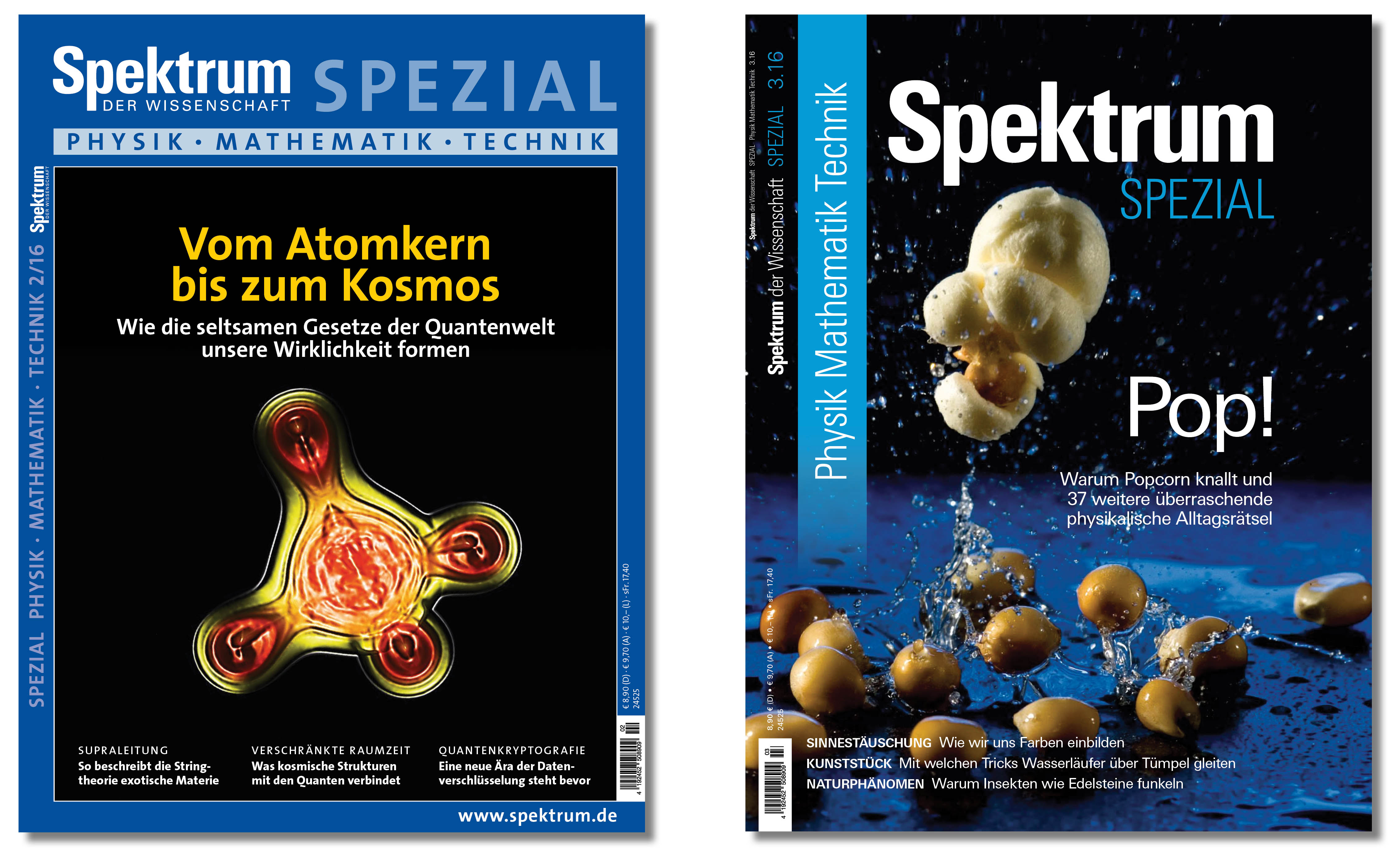Cover „Spektrum der Wissenschaft“-Spezial, PMT, Physik, Medizin, Technik 02.2016 + 03.2016 (Relaunch)